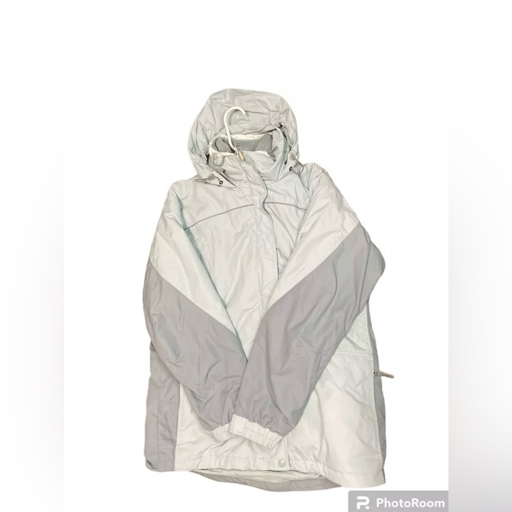 Size Large Women’s Columbia 2 in 1 Zip Coat & Fleece With Hood